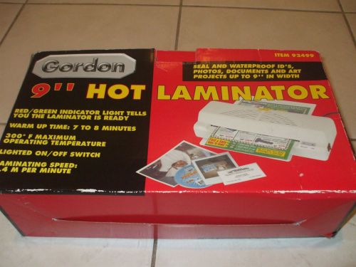 9 INCH HOT LAMINATOR BY GORDON