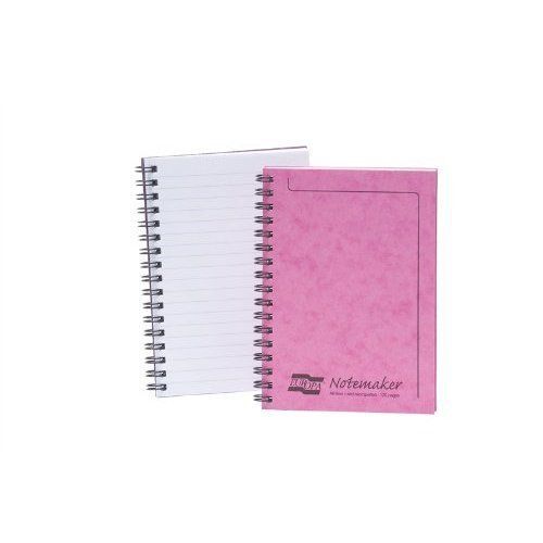 Europa notemaker book sidebound ruled 80gsm 120 pages a6 pink ref 482/1140 [pack for sale