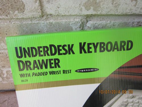 Rubbermaid UNDER-DESK KEYBOARD DRAWER With Padded Wrist Rest(Hardware Included)