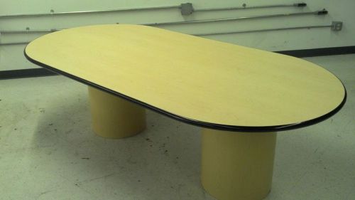 48&#034; X 96&#034; LIGHT MAPLE RACE TRACK CONFERENCE TABLE