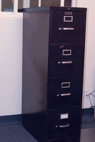 HON Filing Cabinet 4 drawer Black