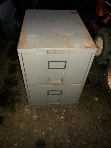 Filing cabinet - A4 - 2 Drawer grey metal ideal for office or tool storage