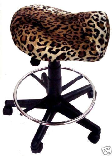 Leopard print saddle chair (s-114)-- for sale