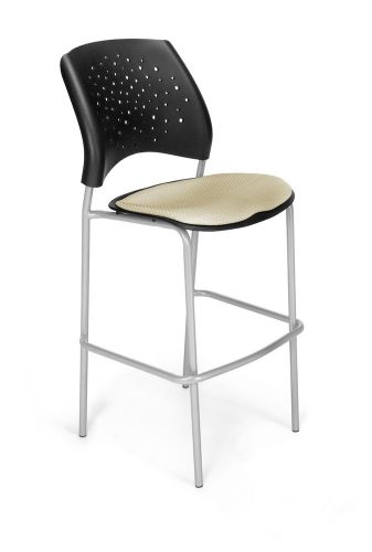 OFM Stars and Moon Cafe Height Chair Chrome Khaki
