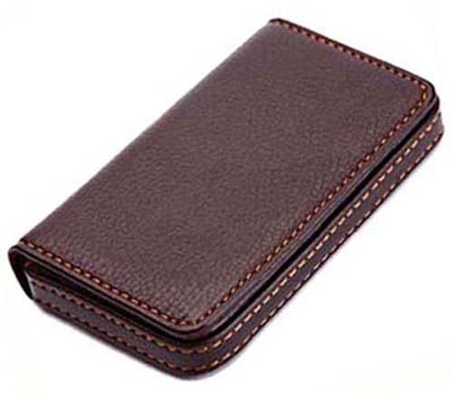 New Leather Business Office Bag ID Credit Card Holder Magnetic Wallet Case B37Z5