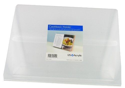 NEW US Acrylic 4202 Acrylic Cook Book Holder  Clear