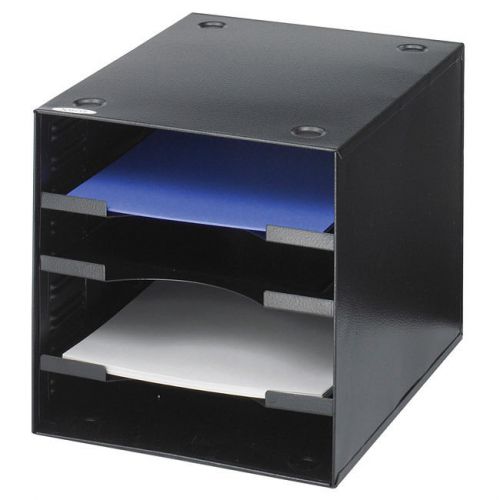 Safco Desktop Black 4-compartment Organizer