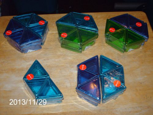 LOT OF 9 NEW IN THE PACKAGE ASSORTED WIRE MINI BOXES /TRINKETS, PAPER CLIPS &amp; +