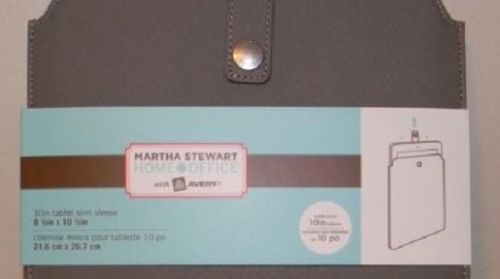 Martha Stewart Home Office Avery 10 Inch Tablet Slim Sleeve Walnut  8 1/2 x 10.5