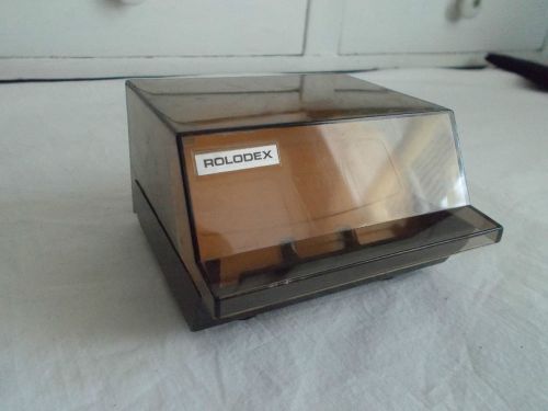 Vintage ROLODEX Covered PETITE Office Card File Tray Model # S-300 C