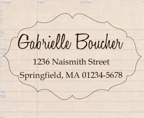 custom name rubber self inking stamp return address business personalized gift
