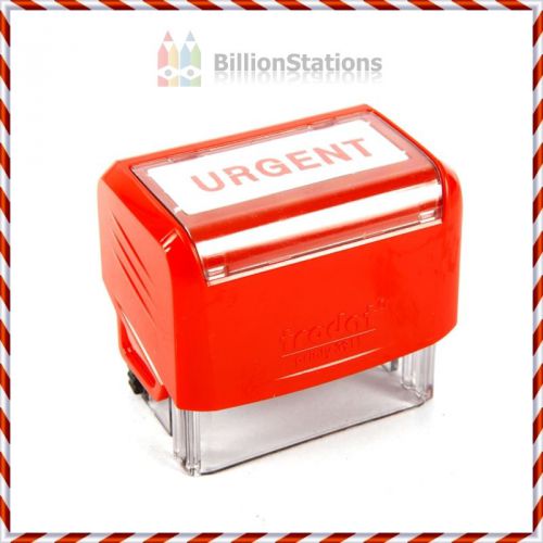 Trodat rubber stamp self-inking &#034;urgent&#034; - red ink for sale