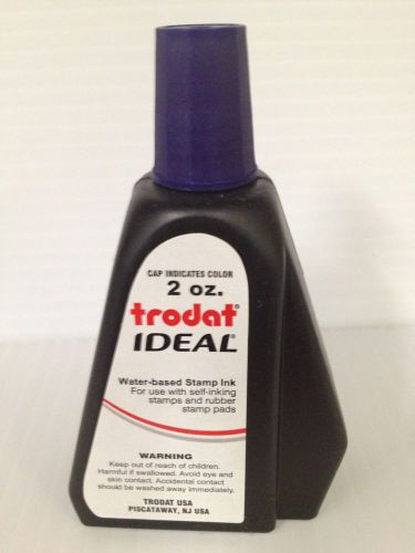 2 oz!!! PURPLE Trodat / Ideal Rubber Stamp Refill Ink (for stamps &amp; stamp pads)