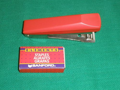 Vintage Miniature Stapler with Stapes