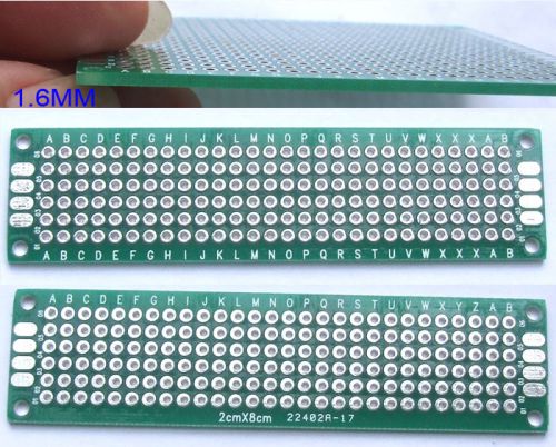 100PCS Double Side 2mmx8cm Protoboard PCB Soldering Printed Circuit Board Blank