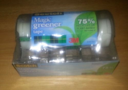 Scotch® 0.75&#034; x 600&#034; Magic Greener Tape with Refillable Dispenser 6 PACK
