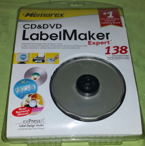 Memorex Label Maker CD &amp; DVD Expert 138 exPressit Label Design Studio Software