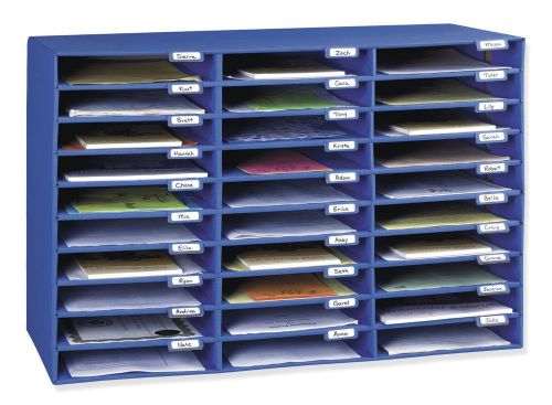 Classroom Keepers 30 Slot Mailbox, Blue