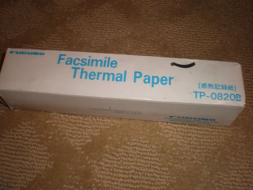 FURUNO FACSIMILE THERMAL PAPER TP-0820B  216mm x 20m - MADE IN JAPAN