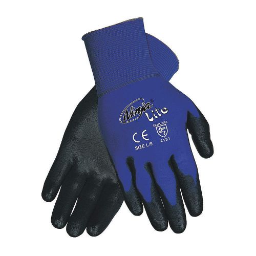 Coated gloves, m, black/blue, pr n9696m for sale