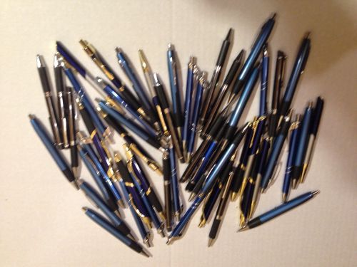 50 Wholesale Lot Retractable Metal,   Ball Point Ink Pens, Black Ink,  New
