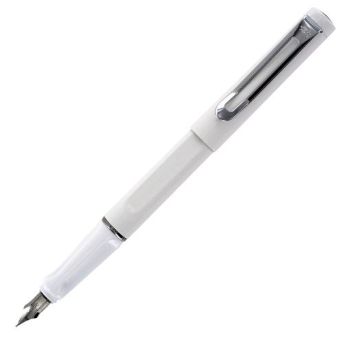 JinHao FP-599 White Metal Fountain Pen, Medium Nib (FP-599-6)