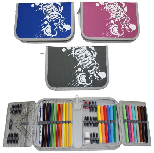 Xl Boys Spring Bag Wallet Case Pencil Case * Keep Cool Blue Filled New *