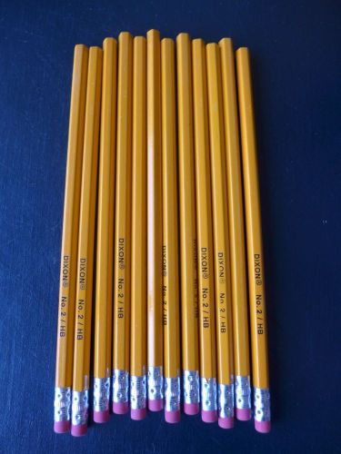 NEW Lot of 12 Dixon Wood # 2 Pencils