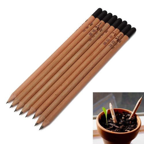 Set of 8pcs Sprouting Pencil Plant Pencil - A pencil that can grow into a plant!