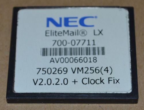 NEC Elitemail LX VM256(4) 750269 V2.0.2.0 Clock Fix 4-Port Card 90 Day Warranty