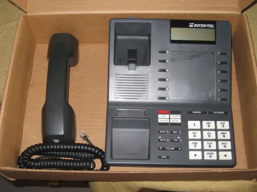 Inter-tel 550-4300 Black/Charcoal Corded Phone!