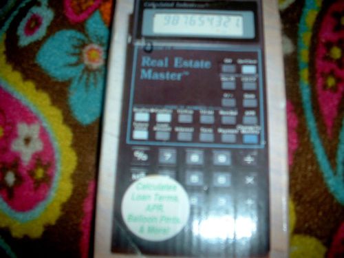 (VINTAGE) CALCULATED INDUSTRIES FINANCIAL IV REAL ESTATE MASTER CALCULATOR