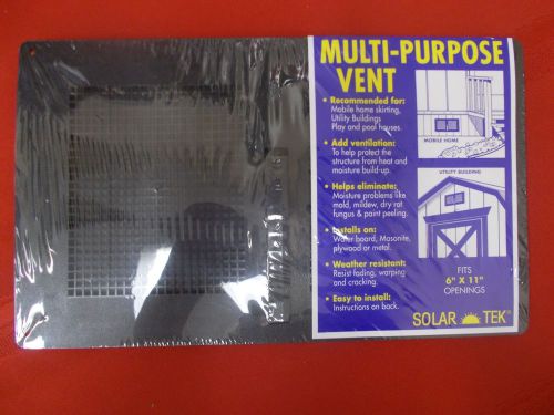 Solar-tek multi-purpose vent fits 6&#034; x 11&#034; openings
