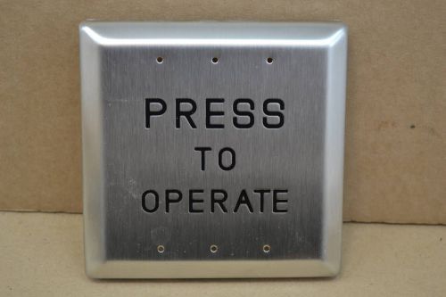 New Press To Operate Horton Door Switch Button 82305 A65B4F WK046-PTO
