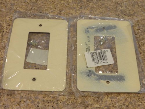 28 PAINTED STEEL WALL PLATES WRINKLE IVORY COVER GFCI LARGE SWITCH 79761 NEW NIP