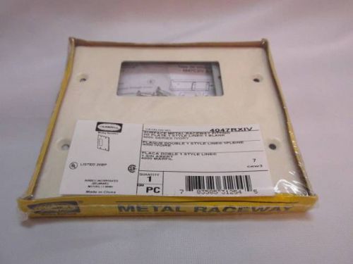 New nib hubbell surface metal raceway fitting 2g plate 1 style line 4000 series for sale