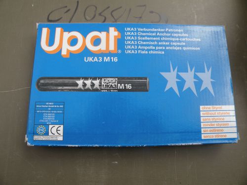 UPAT  UKA3M16 Chemical Anchor Capsules 18mm Hole Diameter PAST EXPIRATION