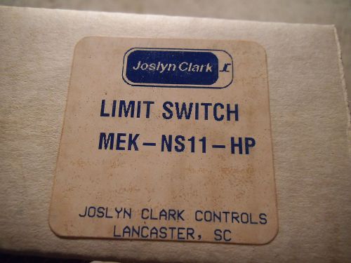 JOSLYN CLARK LIMIT SWITCH MEK-NS11-HP TYPE 4X 10A 380VAC 947-5-1