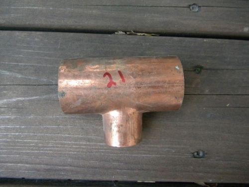 1 pc 1 1/2&#034;  x  1 1/2&#034;  x 1&#034; copper tee for sale