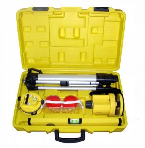 Tripod Multi Beam Rotary Laser Level Set Tools Case Goggles Leveling Kit Gift