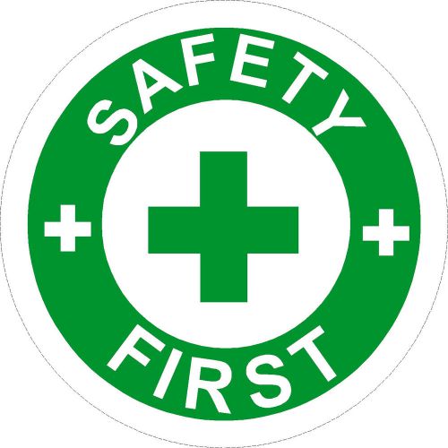 SAFTEY FIRST  Hard hat decals / stickers laptops toolboxes helmets  6 PK