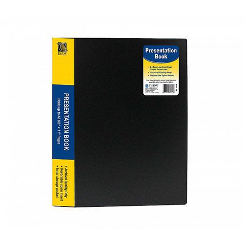 C-Line 24-Pocket Bound Sheet Protector Presentation Book - 1 Each Free Shipping
