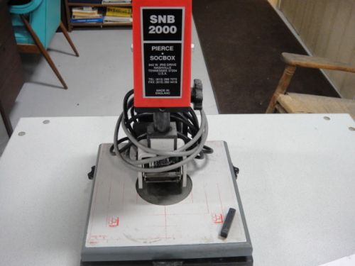Pierce socbox snb 2000 sequential numbering machine for sale