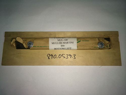 Muller Martini Knife, Bottom Left HCHC 890.0539.3