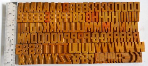 125 piece Vintage Letterpress wood wooden type printing blocks 20mm mint#wb20