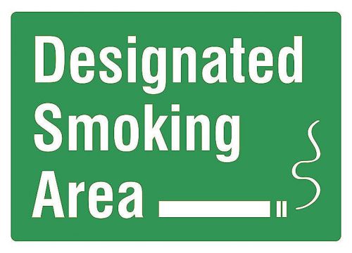 Designated Smoking Area New Sign Green Information Sign Smoking Aloud Signs s163