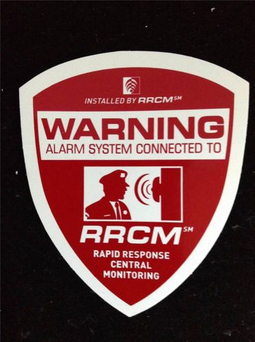 3 Security Alarm Stickers - (We have signs yard alarm signs decals in store)