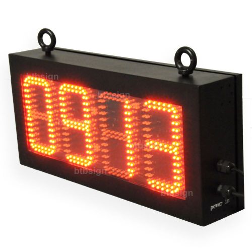 6&#039;&#039; Character High Outdoor Time And Temperature LED Signs Displays Current Time