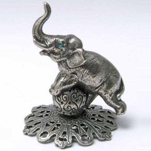 La Contessa  Elephant Pewter Ring Stand