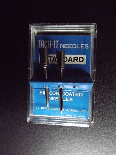TACH-IT Standard Needles - 2 new silicone coated needles - 1&#034; in length